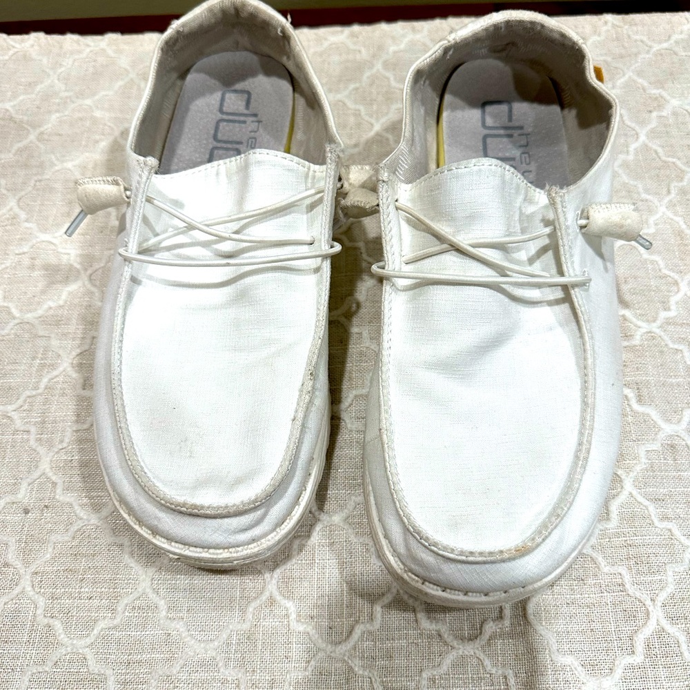 Womens White Hey Dudes